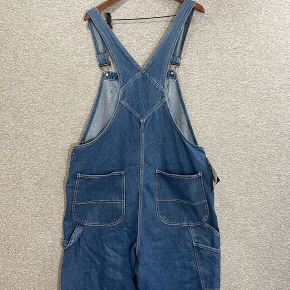 NWT Hisea Denim Carpenter Bib Overalls Men’s 38x32 Workwear - Picture 15 of 16